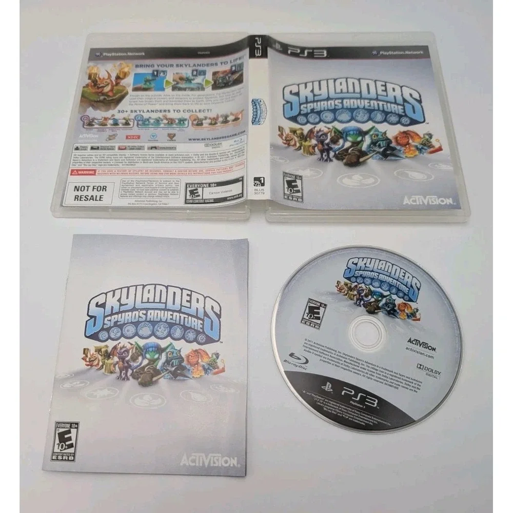 Skylanders Spyro's Adventure PS3 Cib Complete Tested Working Ps3